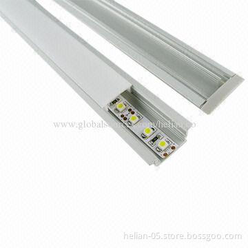 Super Slim Recessed Aluminum LED Profile with Plastic End Cap
